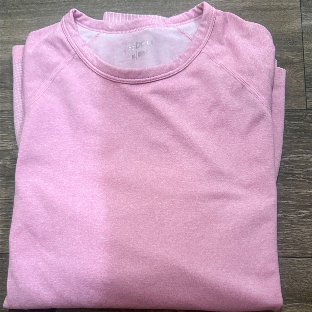 BCG Soft Pink Crew Neck Top